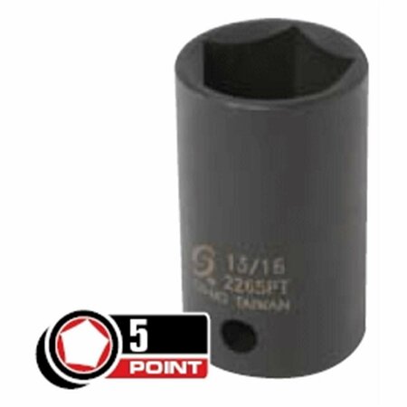 GOURMETGALLEY 0.5 in. Drive with 5 Point 0.81 in. Impact Socket GO96092